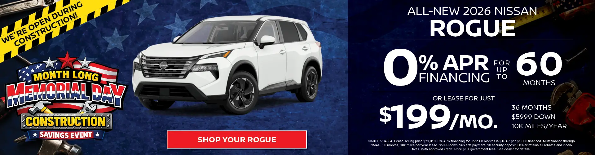 Special offer on    New 2026 Nissan Rogue
